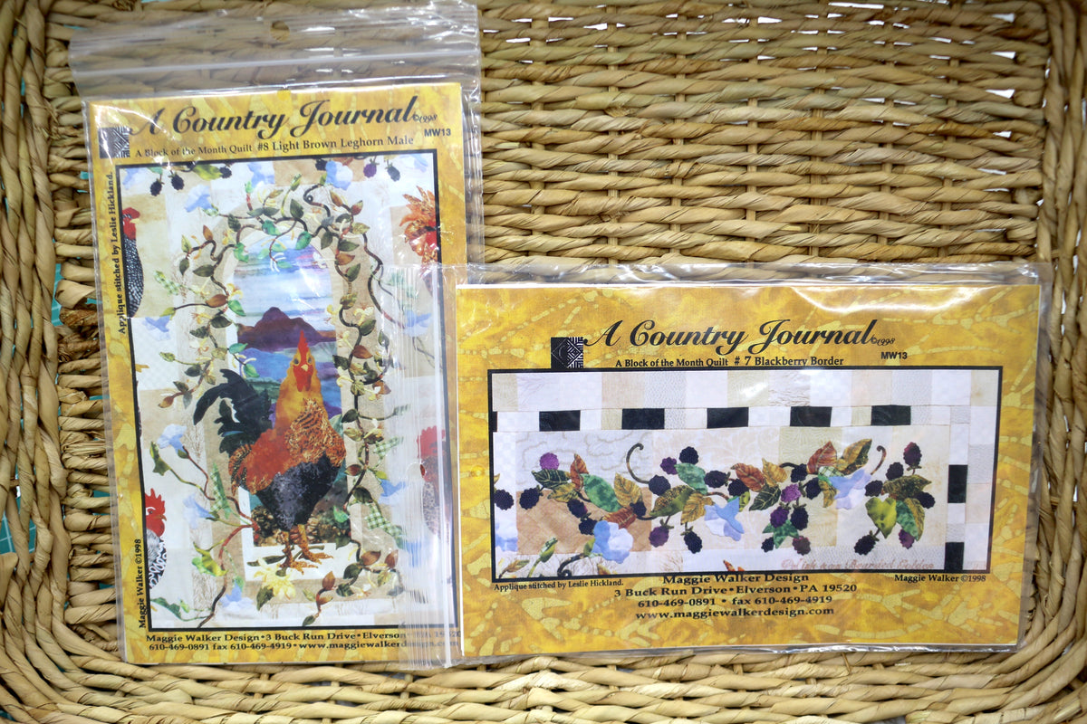 A Country Journal A Block of the Month Chicken Pattern (months 2-8)