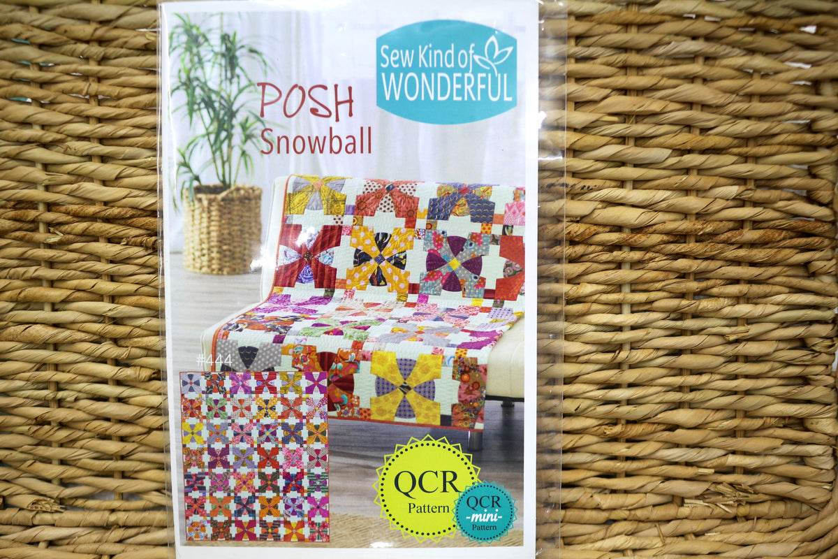 Sew Kind of Wonderful Posh Snowball Quilt Pattern