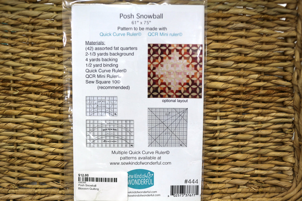 Sew Kind of Wonderful Posh Snowball Quilt Pattern