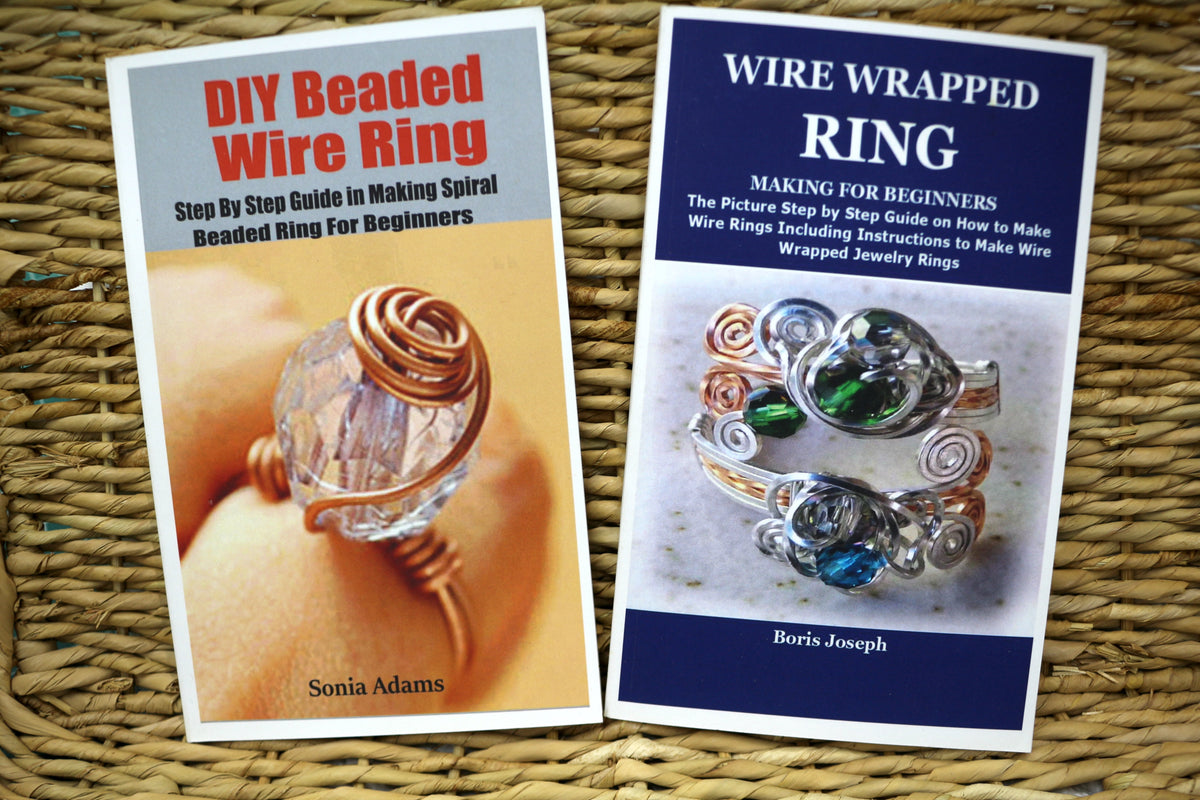 Wire Wrapped Ring & DIY Beaded Wire Ring Book Bundle
