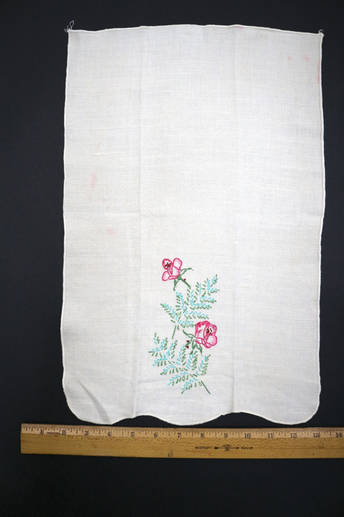 Vintage Cotton Towels, Home Decor, Clothing Embellishment