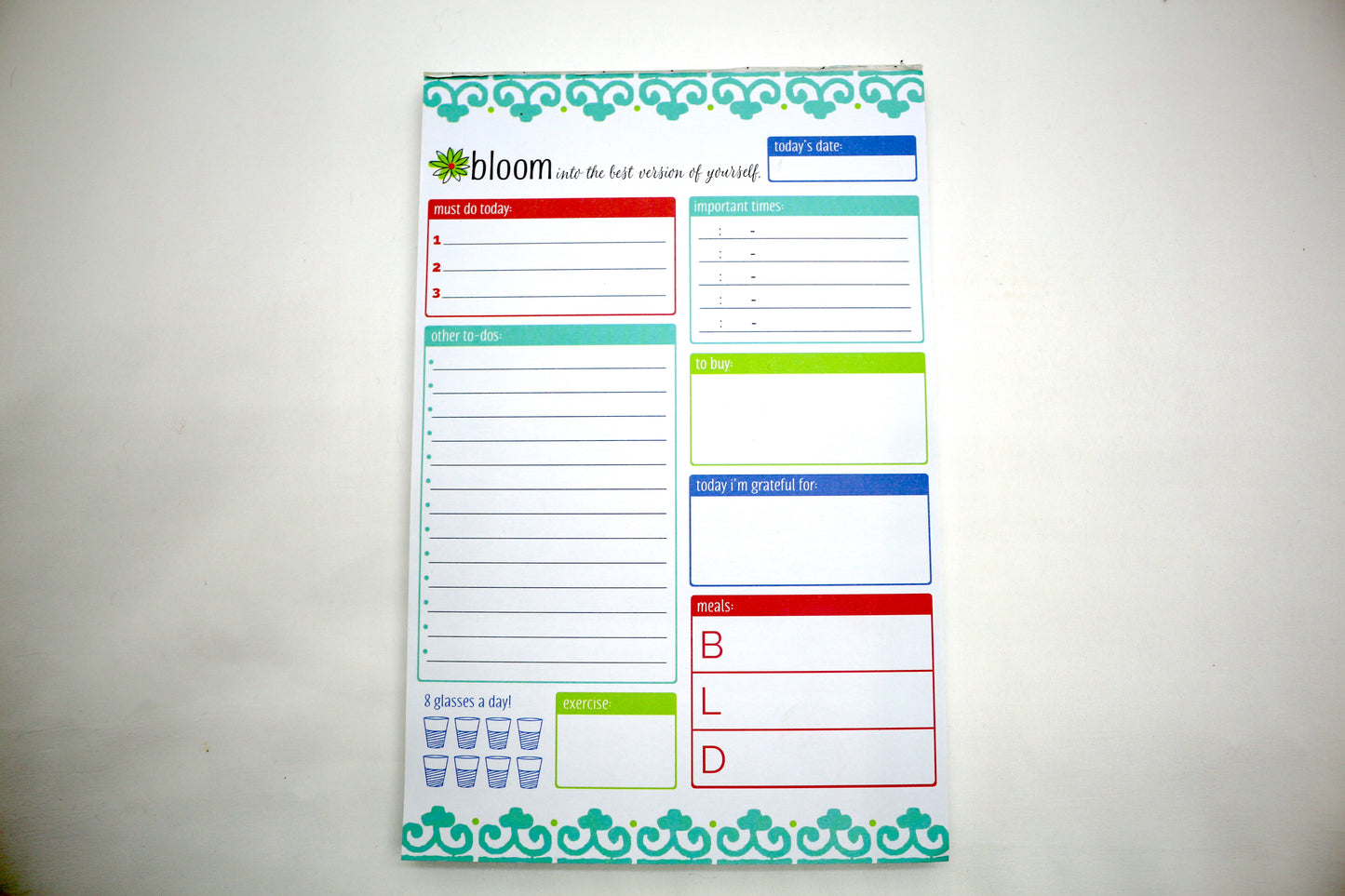 Bloom Daily Notepad, Habit Tracker, To-Do List