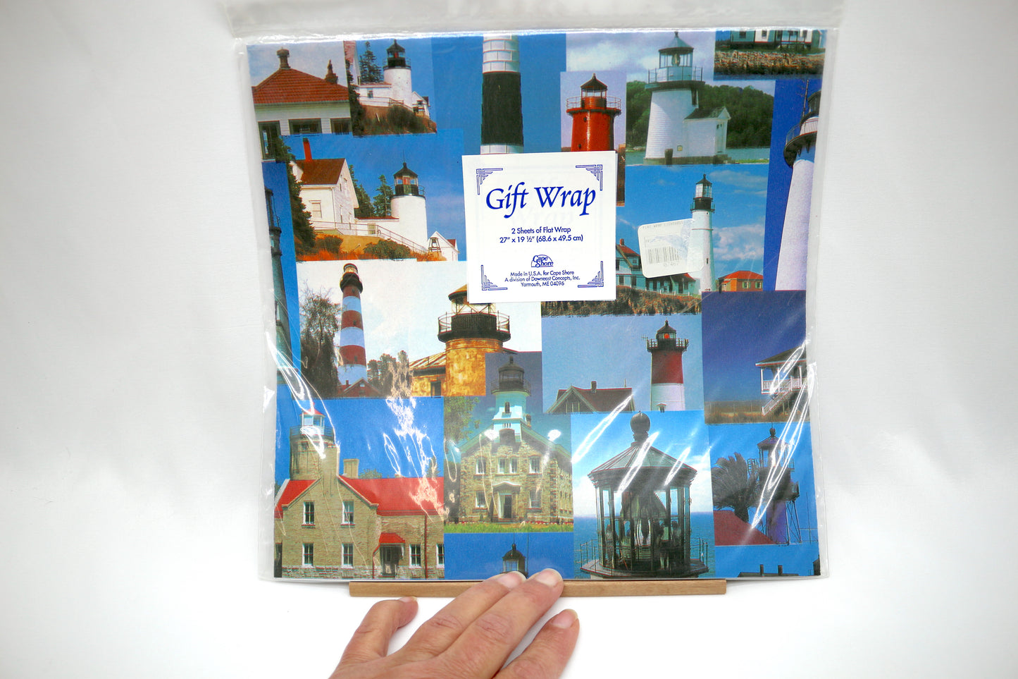 Vintage Lighthouse Gift Wrap, Wrapping Paper for Gift Giving, Ephemera Scrapbooking Journaling Vintage