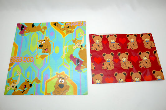 Vintage Scooby Doo & Bears Wrapping Paper