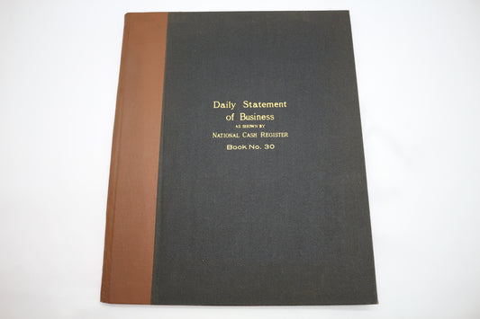 1-Vintage 40's Daily Statement of Business Log Book