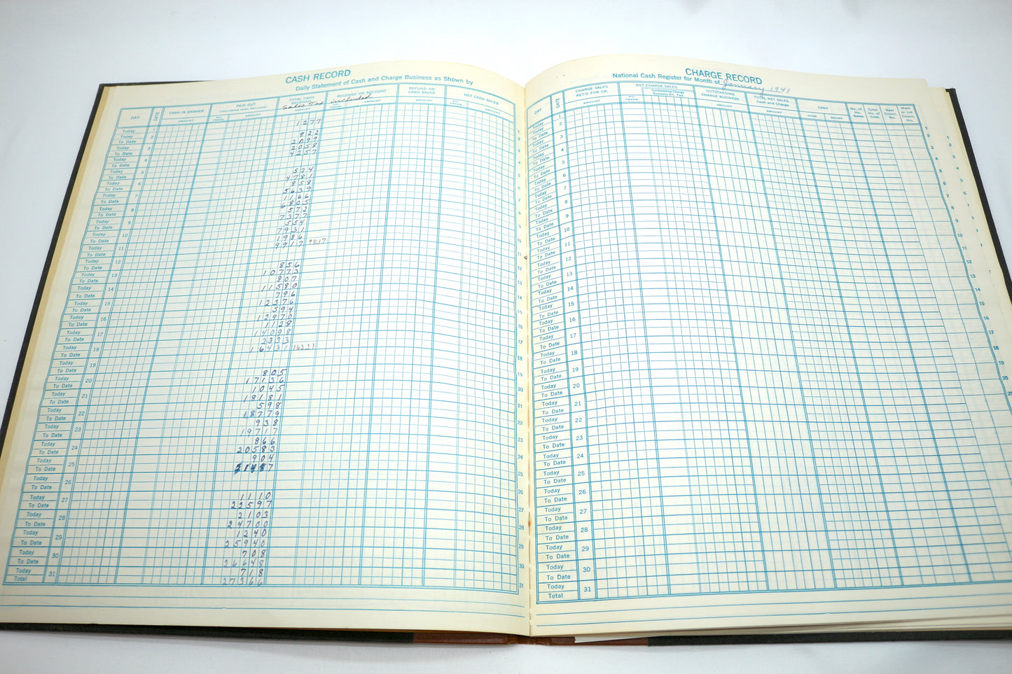 1-Vintage 40's Daily Statement of Business Log Book
