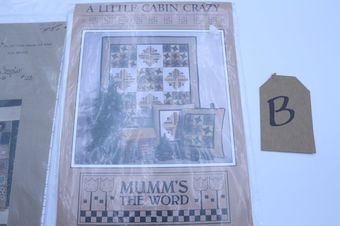 Calico Station Button, Button Sampler or Mumms the Word A Little Cabin Crazy Quilt Pattern PK149