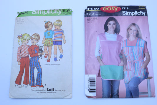 Simplicity 4734 Sewing Pattern or Simplicity 9948 Sewing Pattern