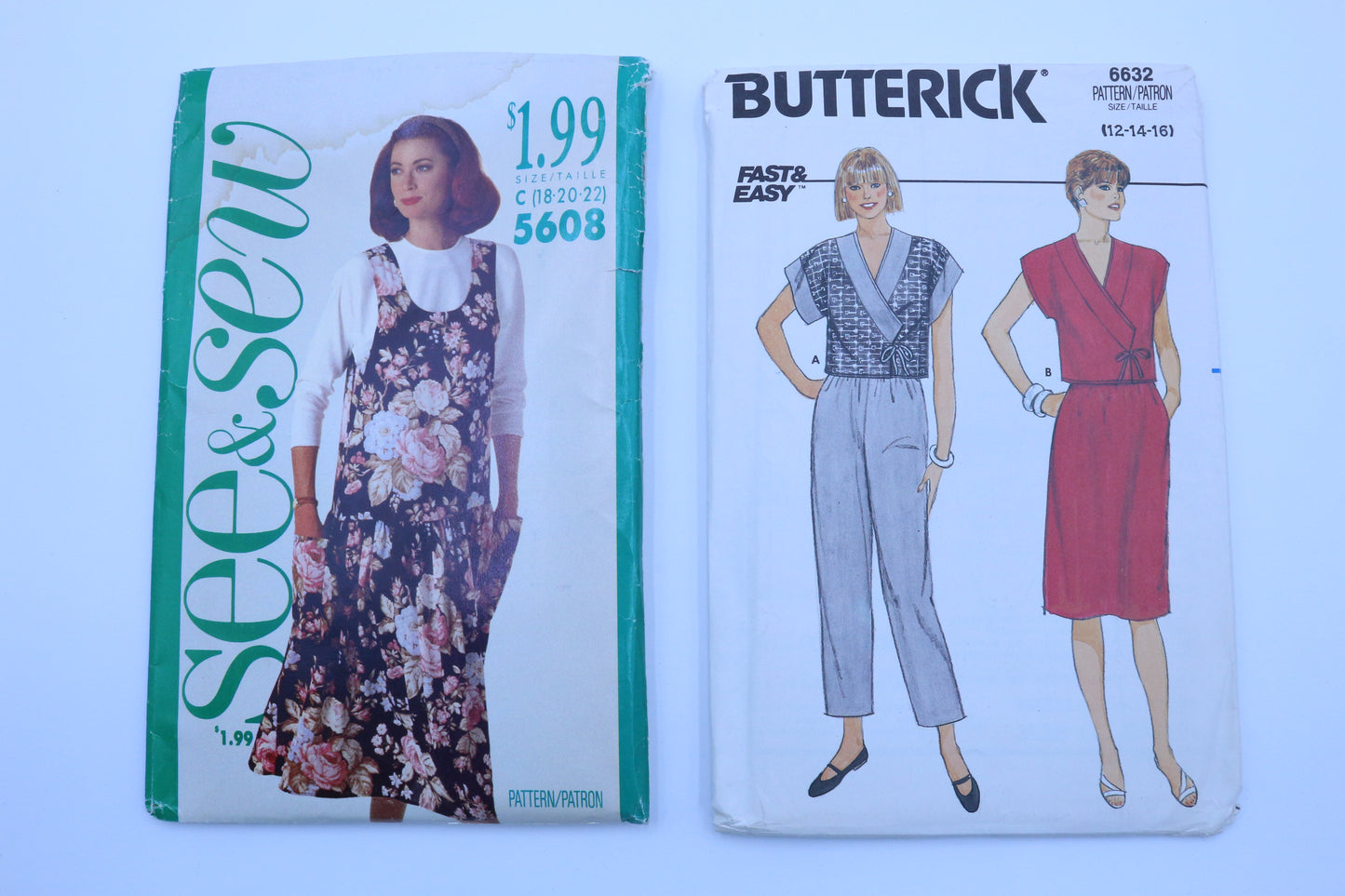 See & Sew 5608 Sewing Pattern or Butterick 6632 Sewing Pattern