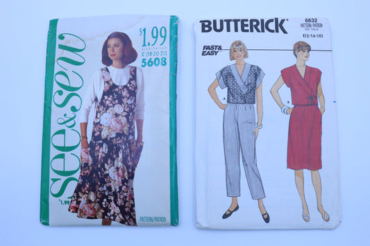 See & Sew 5608 Sewing Pattern or Butterick 6632 Sewing Pattern