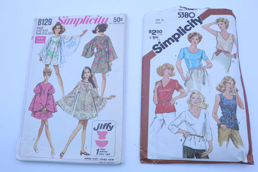 Simplicity 5380 Sewing Pattern or Simplicity 8129 Sewing Pattern