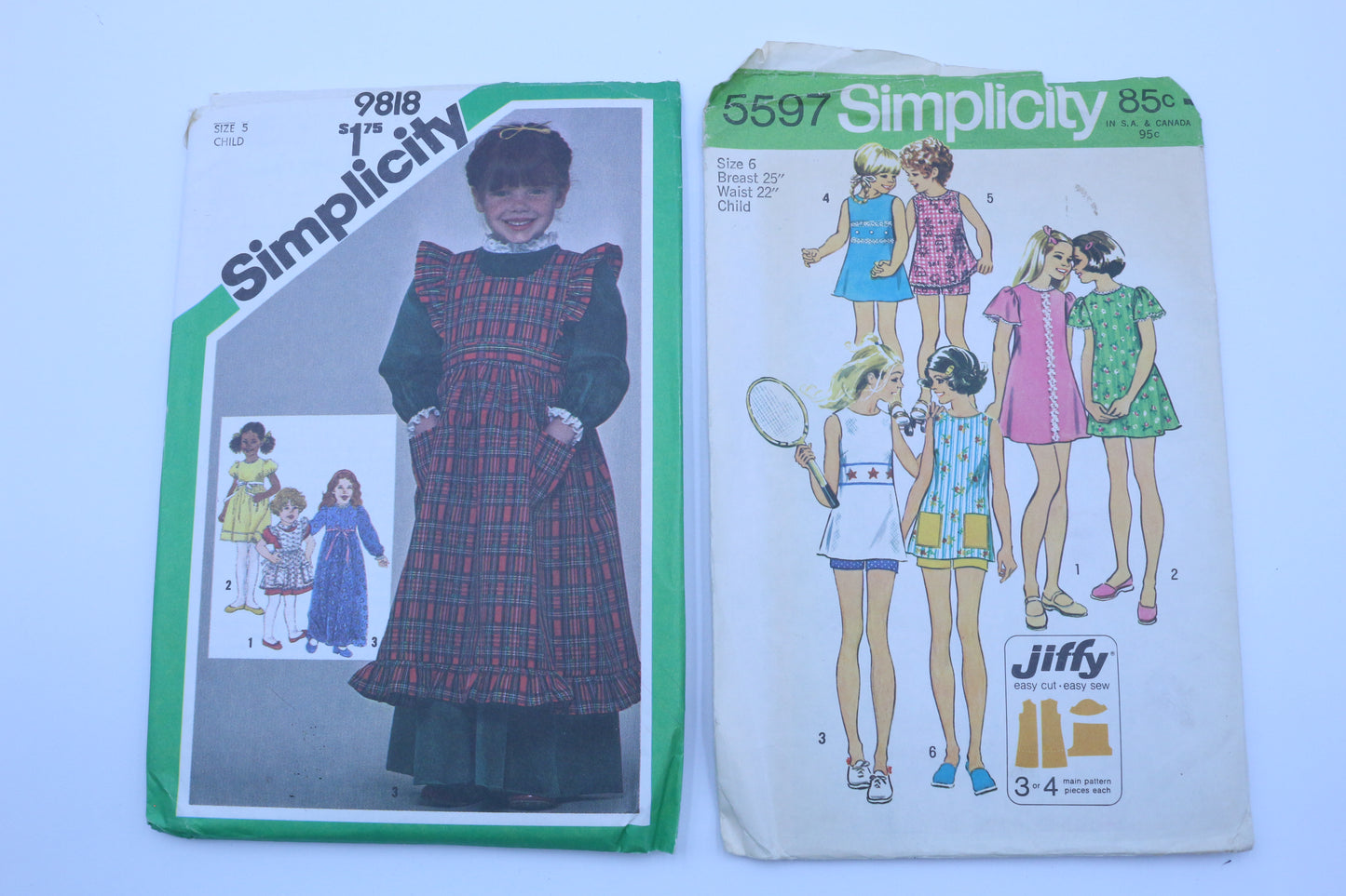 Simplicity 5597 Sewing Pattern or Simplicity 9818 Sewing Pattern