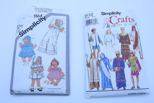 Simplicity 5564 Sewing Pattern or Simplicity 8152 Sewing Pattern