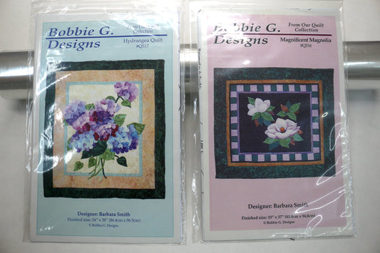 Bobbi G Design Hydrangea Quilt Pattern or Magnificent Magnolia Quilt Pattern