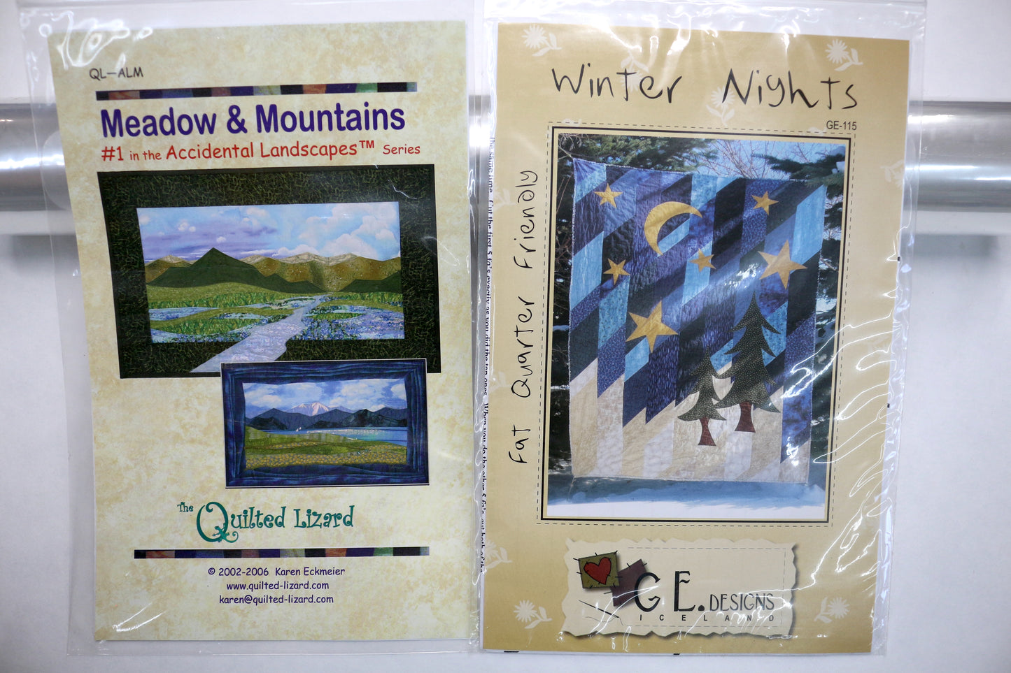 The Quilted Lizard Meadow & Mountains Pattern or GE Designs Winter Nights Pattern