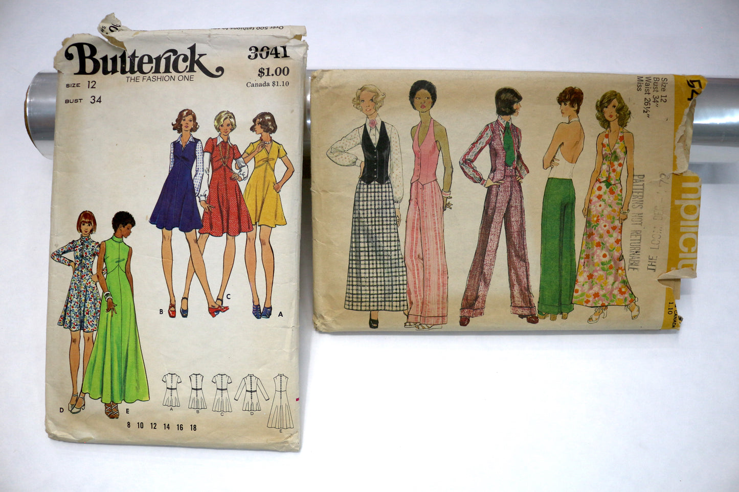 Butterick 3041 Dress Sewing Pattern or Simplicity 5409 Womens Sewing Pattern