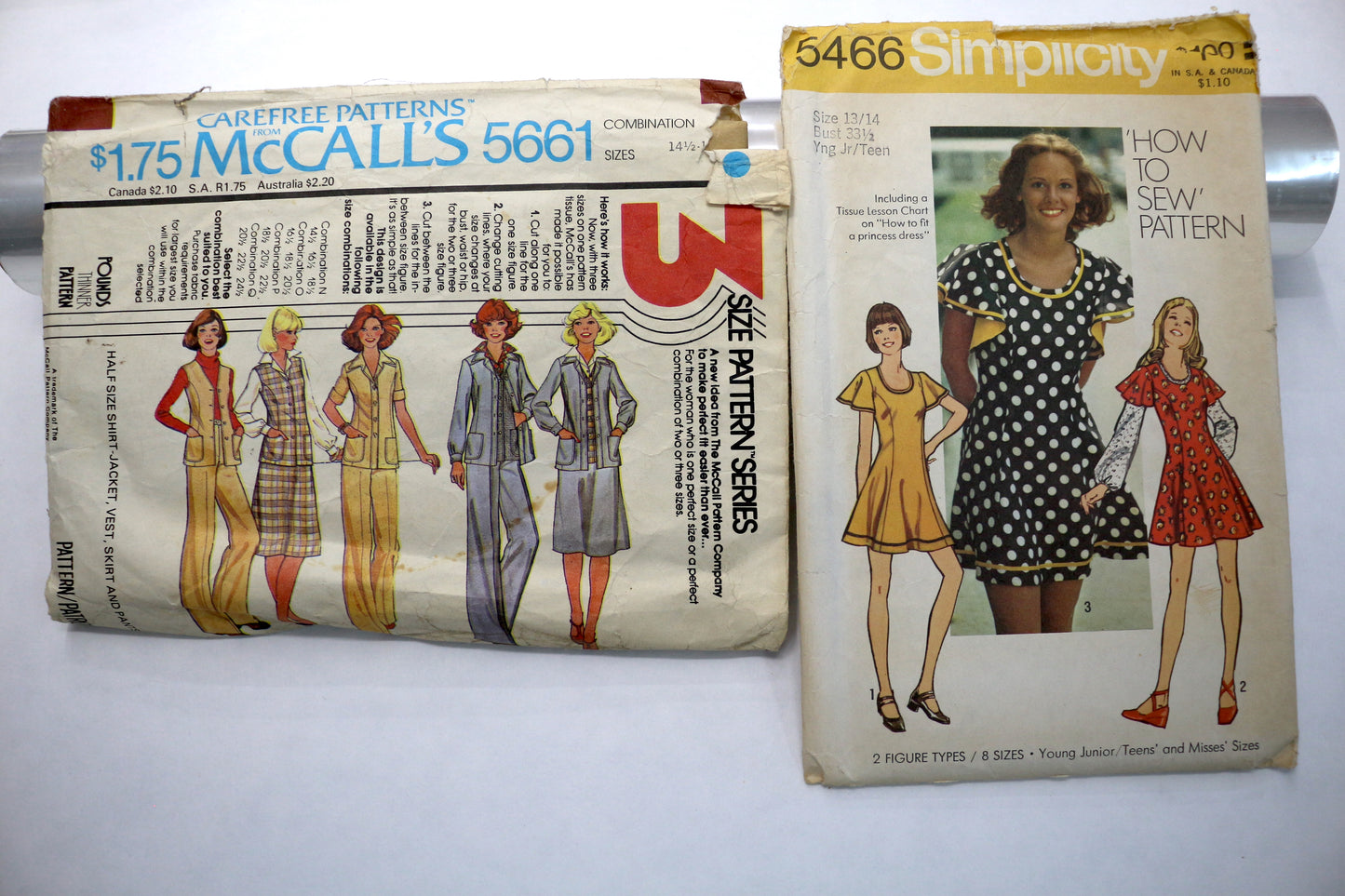 McCalls 5661 Sewing Pattern or Simplicity 5466 Sewing Pattern