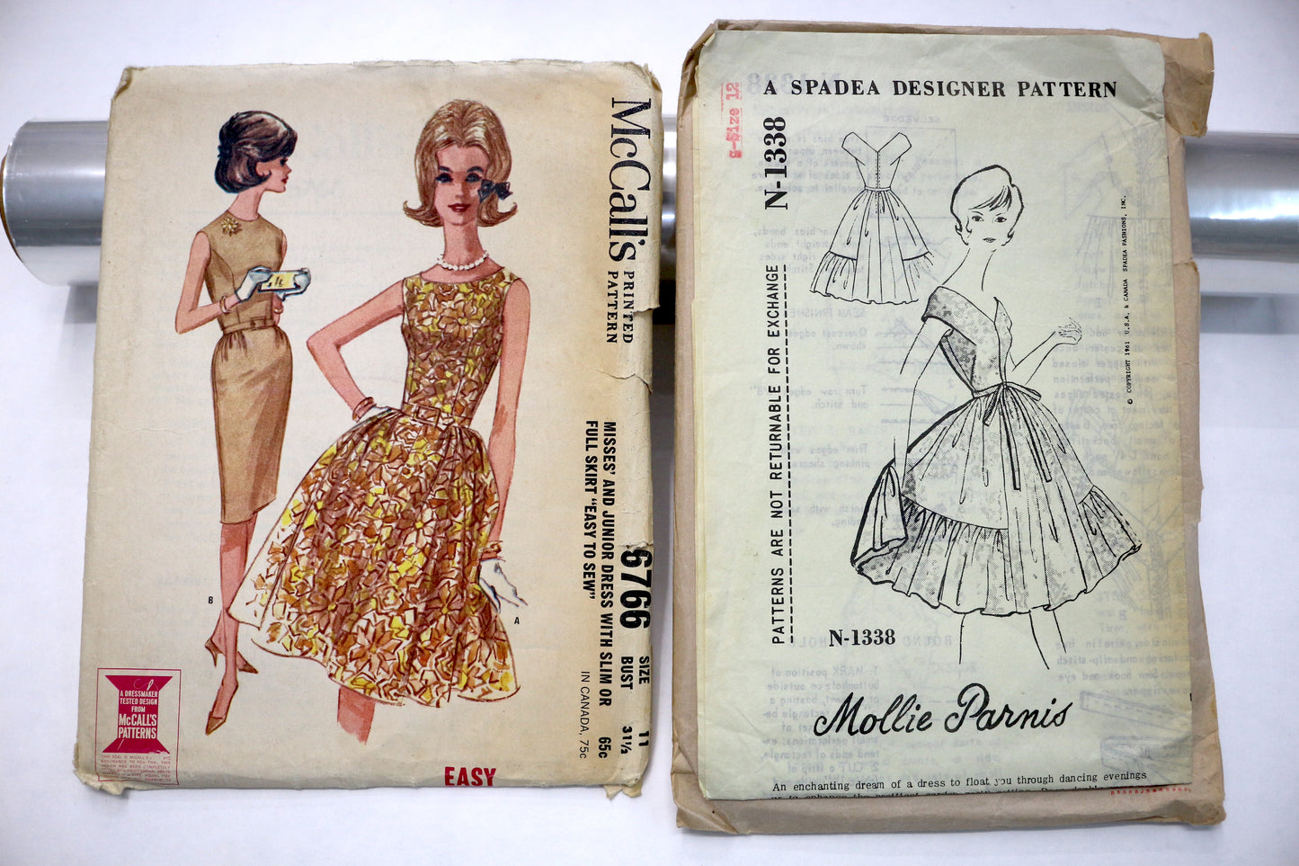 Vintage McCalls 6766 Sewing Dress Pattern