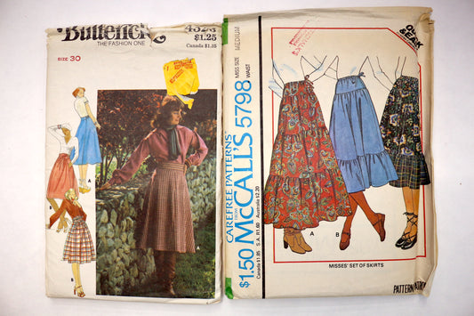 McCalls 5798 Skirt Sewing Pattern or Butterick 4326 Skirt Sewing Pattern