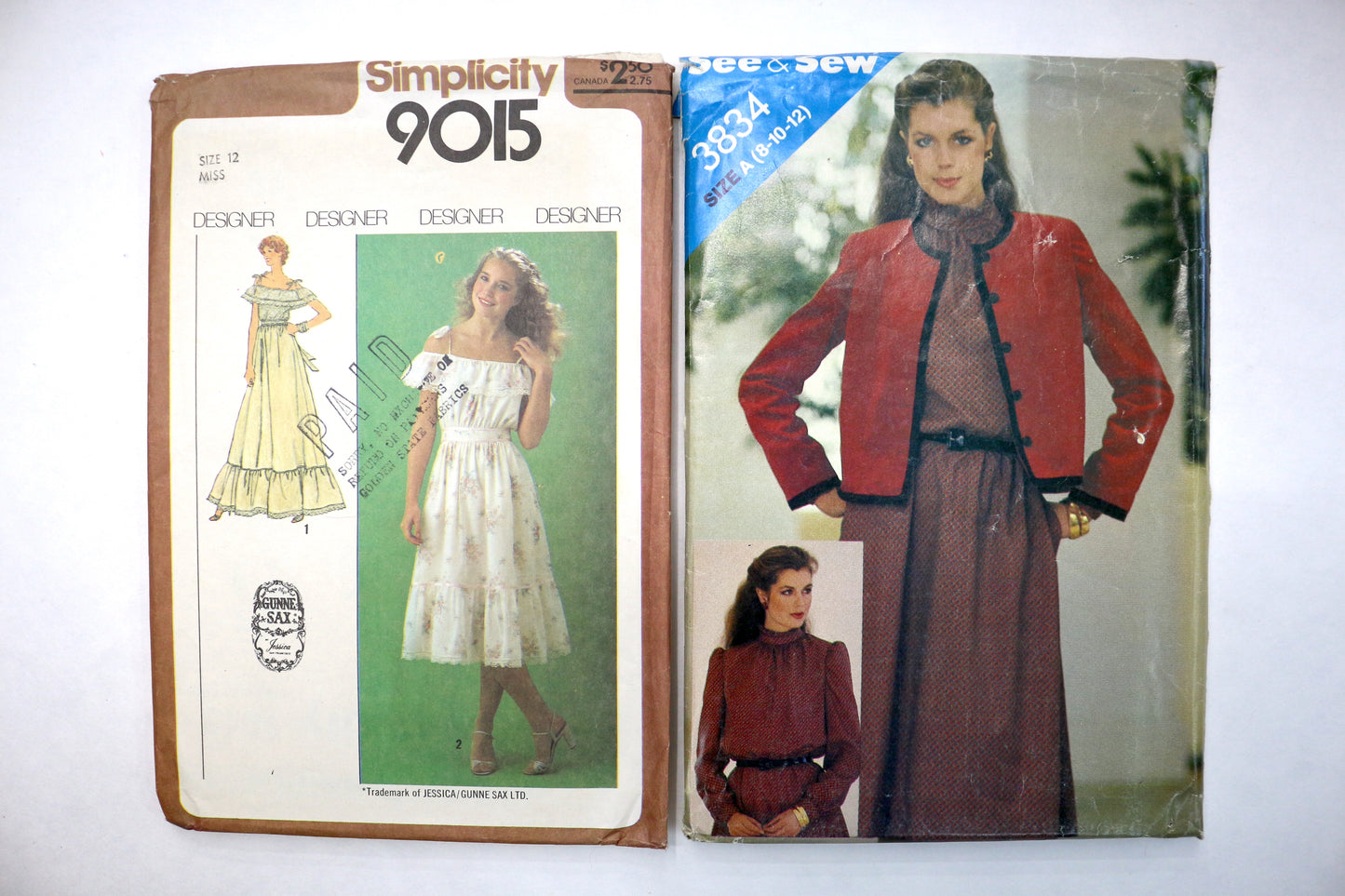 Simplicity 9015 Sewing Pattern or See & Sew 3834 Sewing Pattern