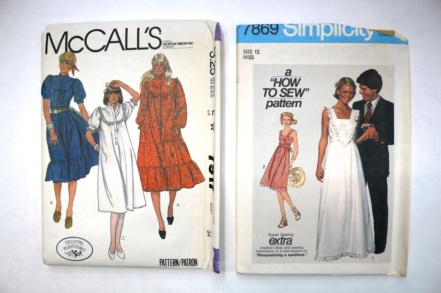 McCalls 7917 Sewing Pattern or Simplicity 7869 Sewing Pattern