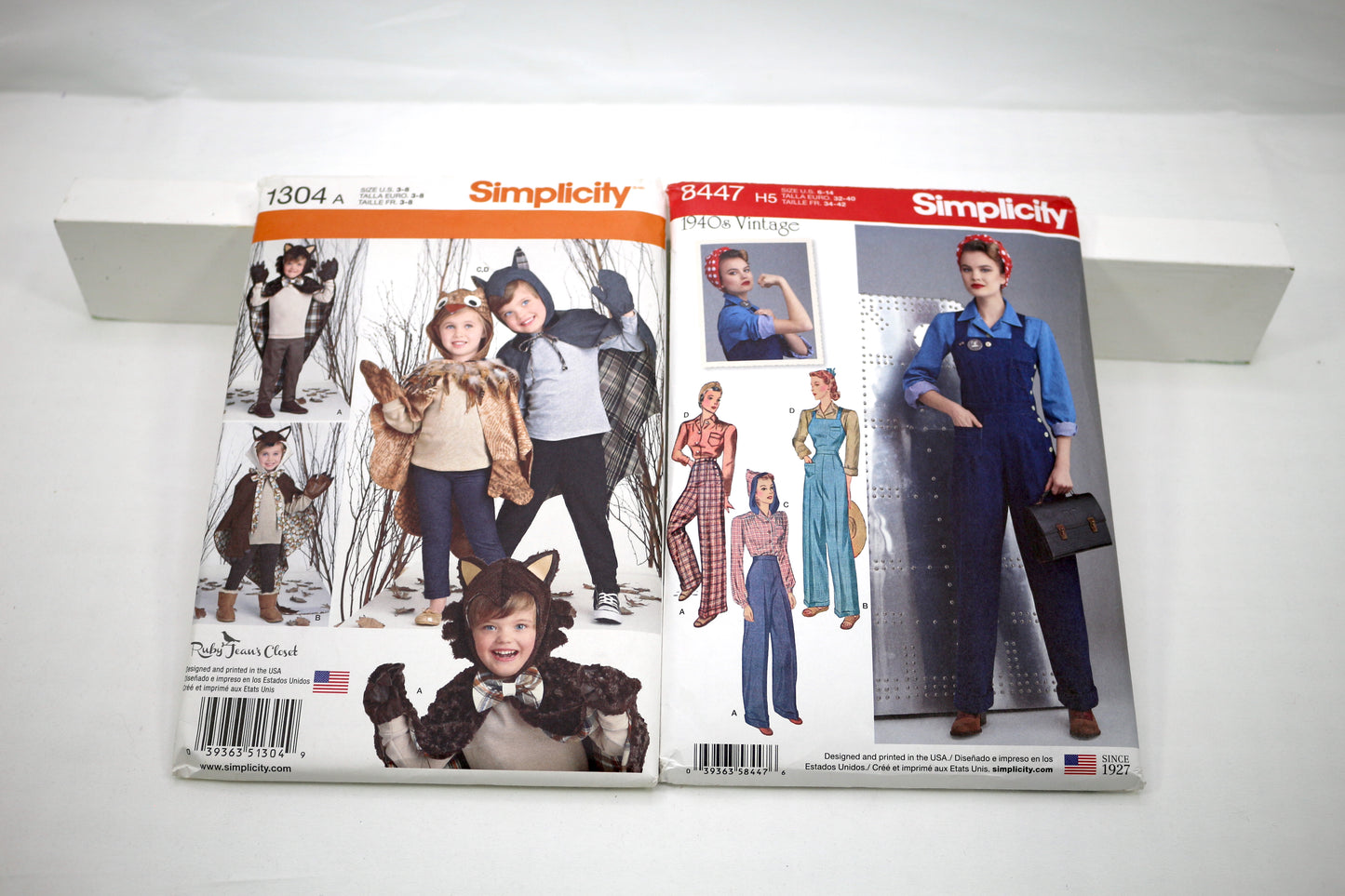 Simplicity 1304 Children Cape Sewing Pattern or Simplicity 40's Inspired Overalls