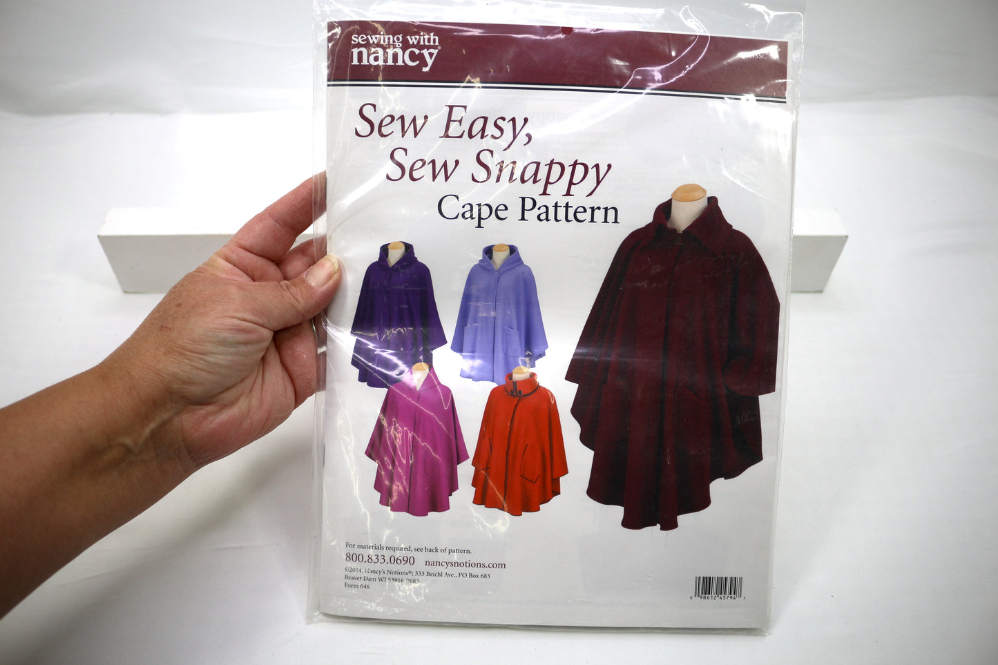 Sewing with Nancy Cape Sewing Pattern