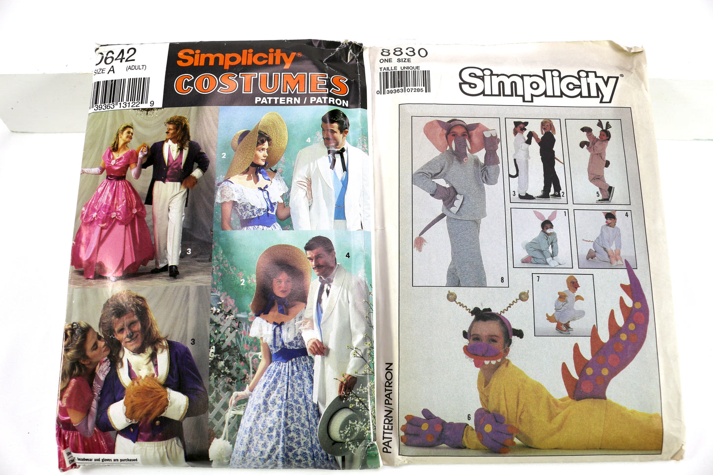 Simplicity Old South Costume Sewing Pattern or SImplicity 8830 Costume Accessories Sewing Pattern