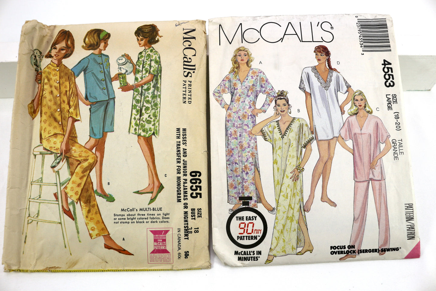 McCalls 6655 Pajama Sewing Pattern or McCalls Pajama, Caftan Sewing Pattern