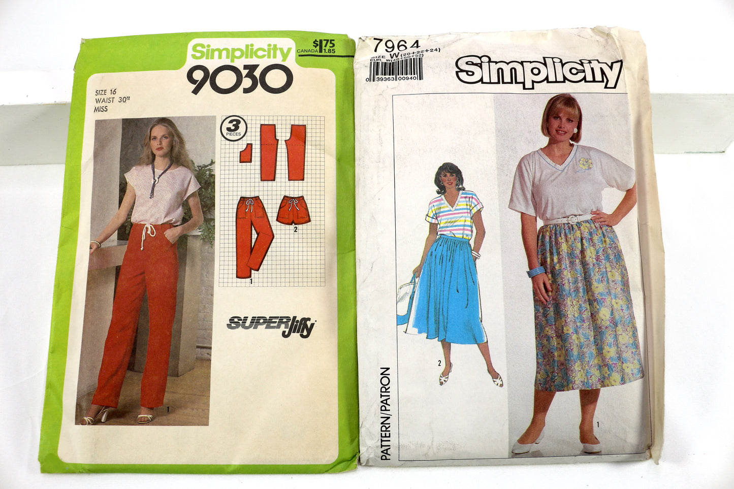 Simplicity 9030 Womens Pants Sewing Pattern or SImplicity 7964 Womens Skirt Sewing Pattern