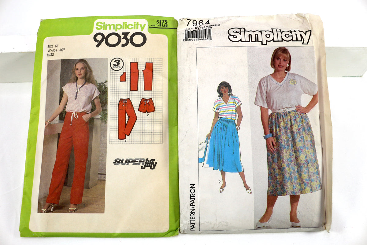 Simplicity R12090 Simplicity 9030 Womens Pants Sewing Pattern or SImplicity 7964 Womens ...