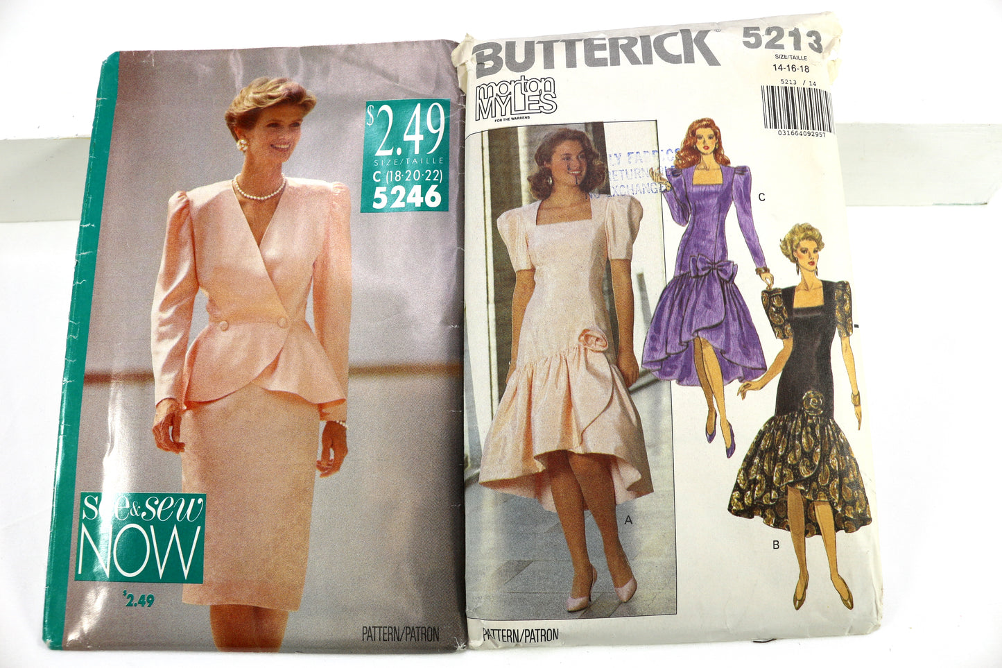 See & Sew 5246 Dress Sewing Pattern or Butterick 5213 Dress Sewing Pattern