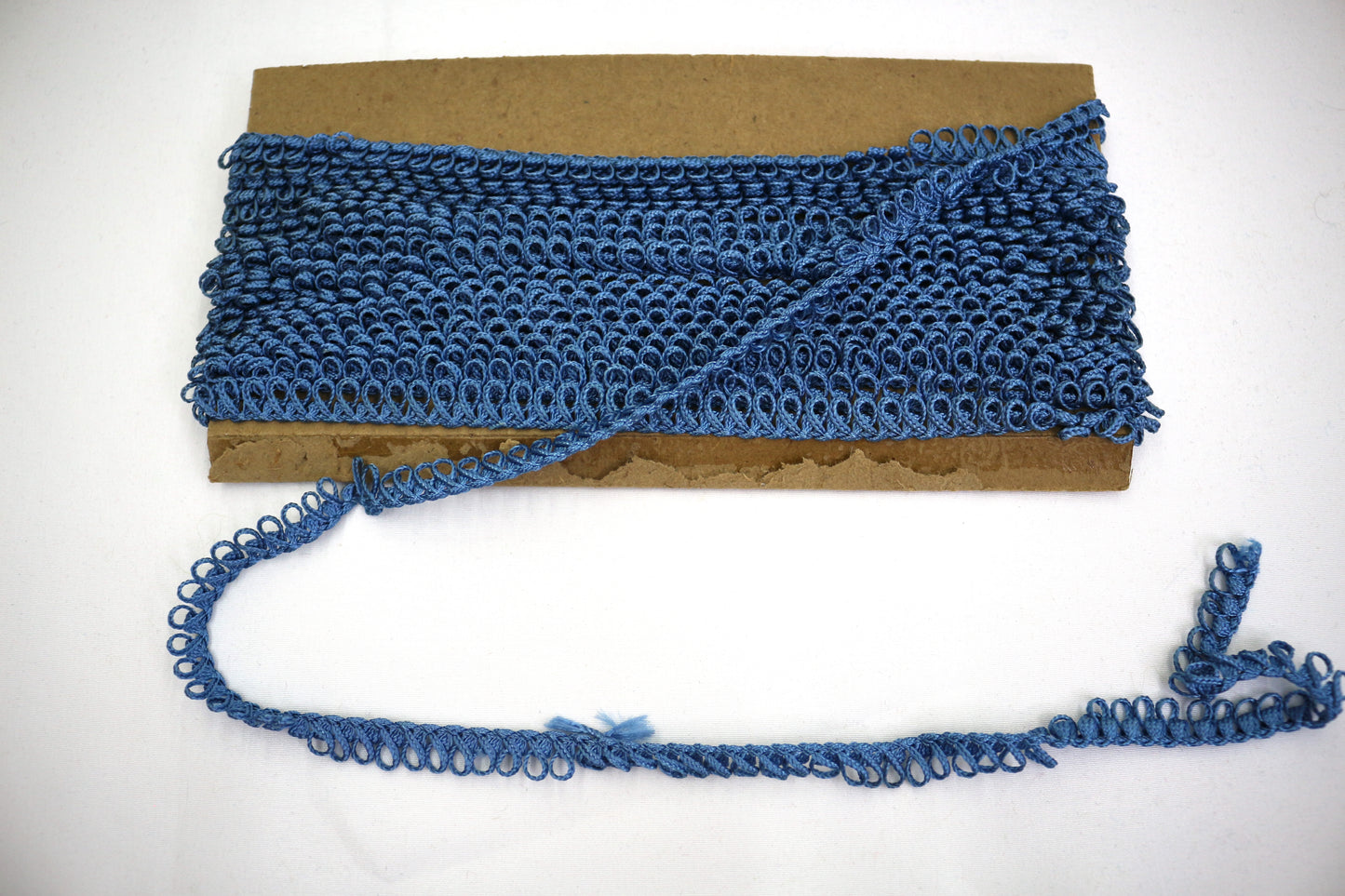 Thin Blue Coiled Sewing Trim 7.5 yds