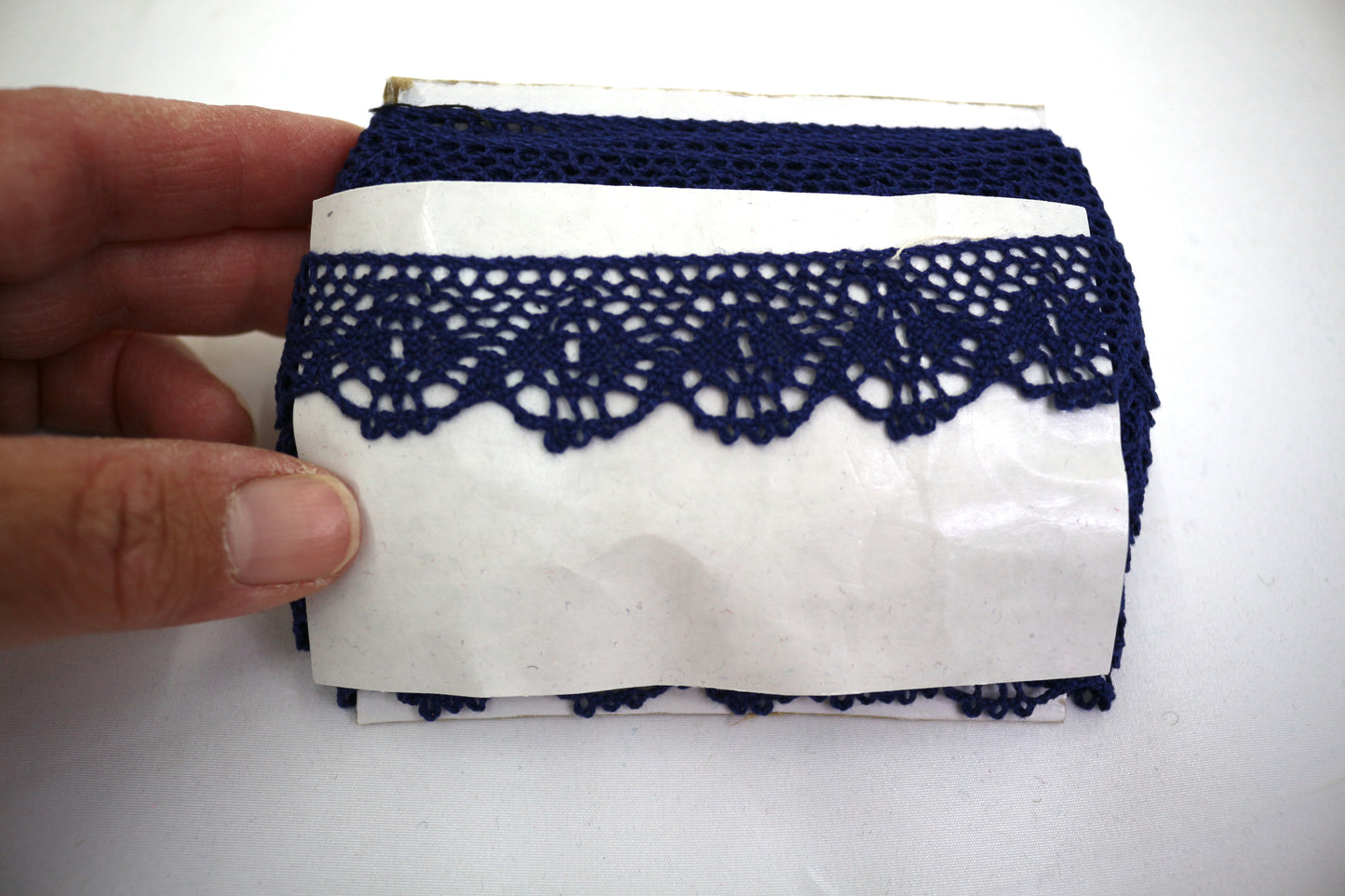 Dark Blue Crocheted Sewing Trim