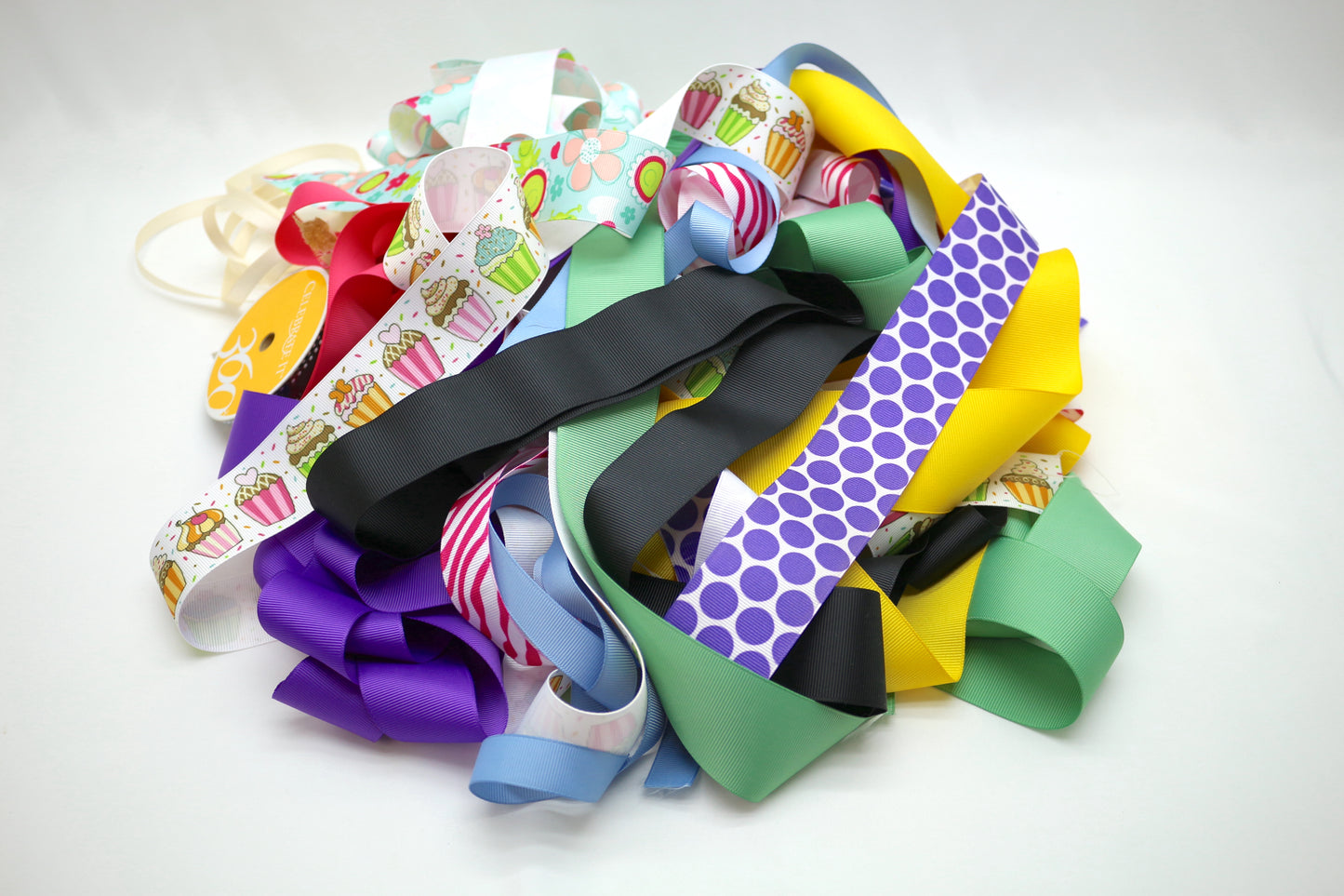 Bulk Ribbon, Lace & Trims 1/2 pound Bundle, Grab Bag, Junk Journal, Charms Supplies