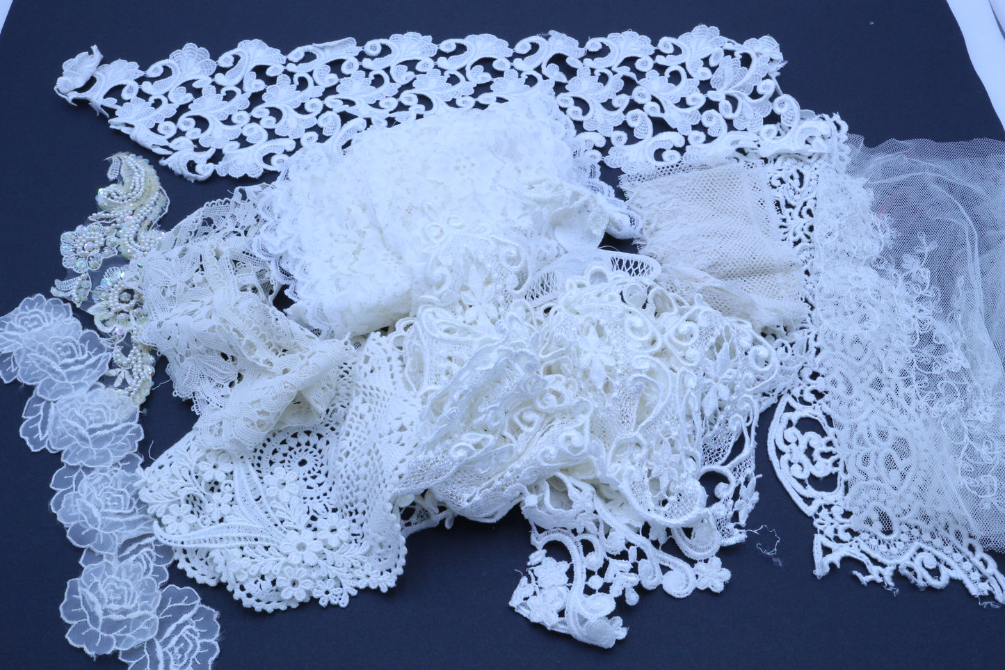 Wedding Lace Bundle, Junk Journal Lace Bundle, Miniature Building