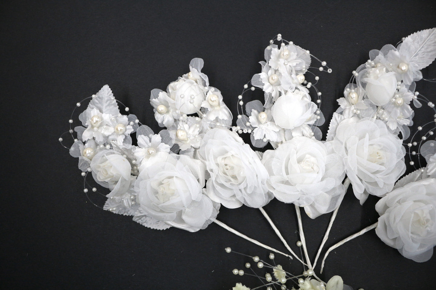 Miniature Silk Flower Bouquets Bundle, Collage Art, Get Crafty