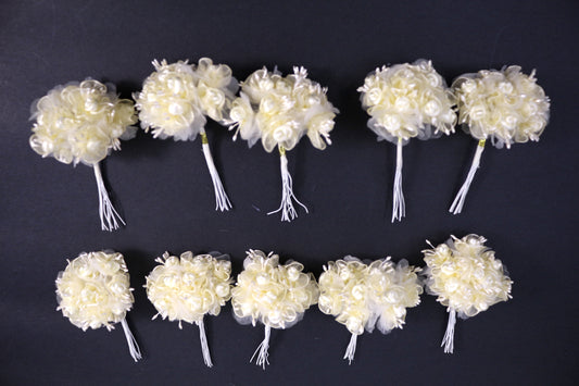 Miniature Cream Flower Bouquets