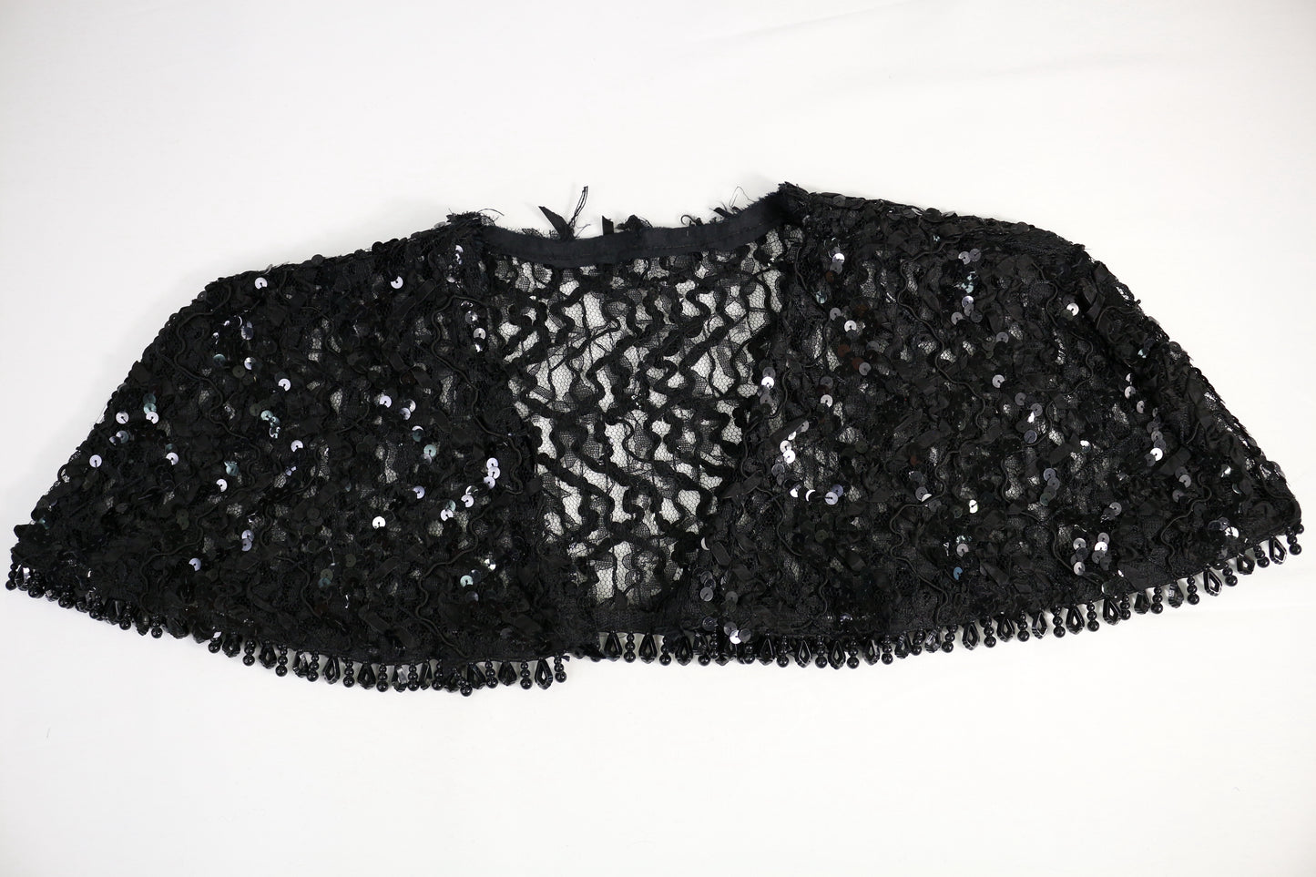 Black Sequins Cape, Shoulder Cover