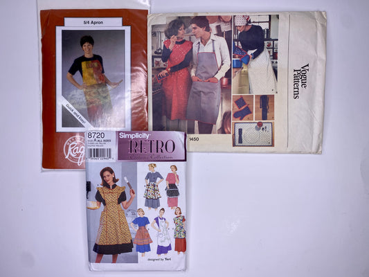 Merchant Rag 5/4, Vogue V1450, Simplicity 8720 Sewing Pattern PK065