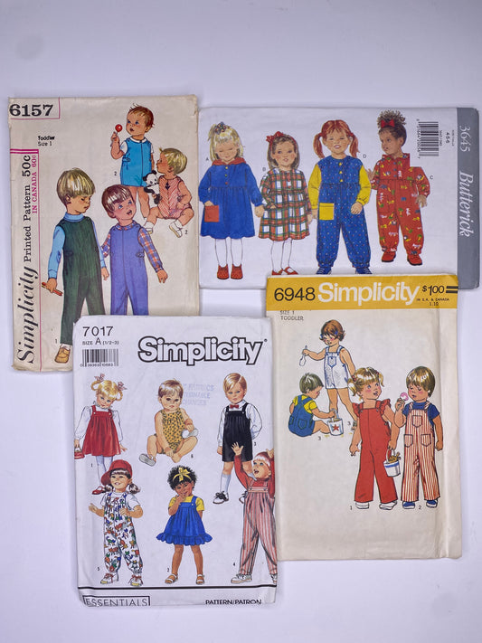 Simplicity 6157, Butterick 3645, Simplicity 7017, Simplicity 6948 Sewing Pattern PK072