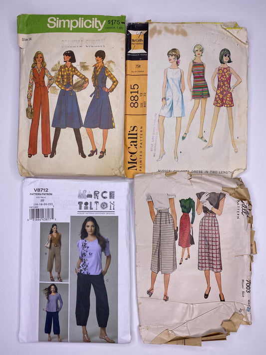 Simplicity, McCalls 8815, Vogue 8712, McCalls 7003 Sewing Pattern PK104