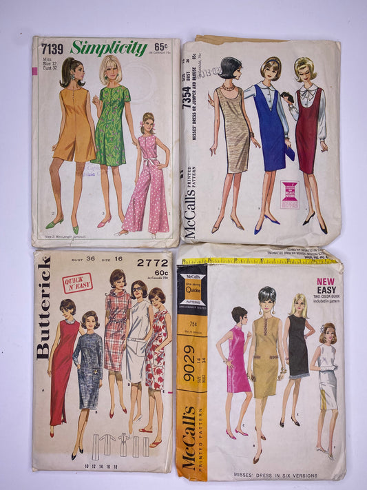 Simplicity 7139, McCalls 7354, Butterick 2772, McCalls 9029 PK138