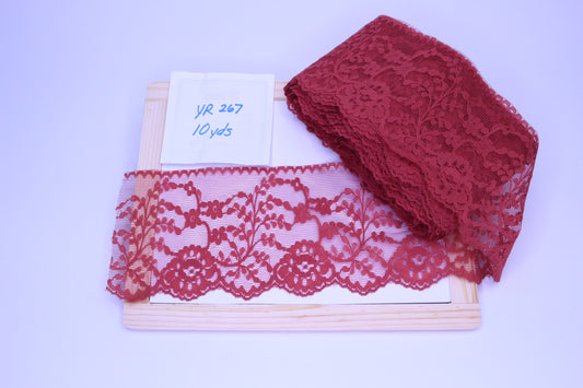 4.5" Dusty Brick Sewing Lace 10 yds