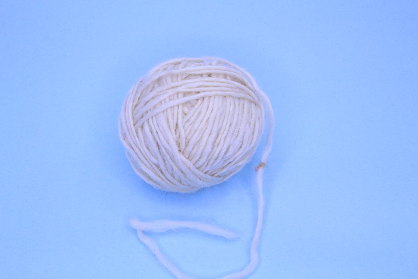 White Wool Yarn Ball