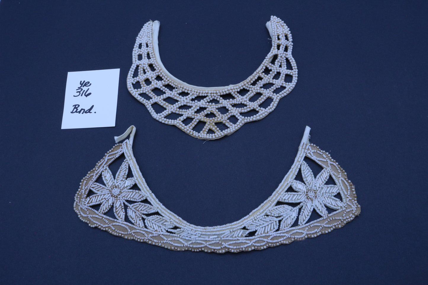 Vintage Pearl Collars 11" Neckline