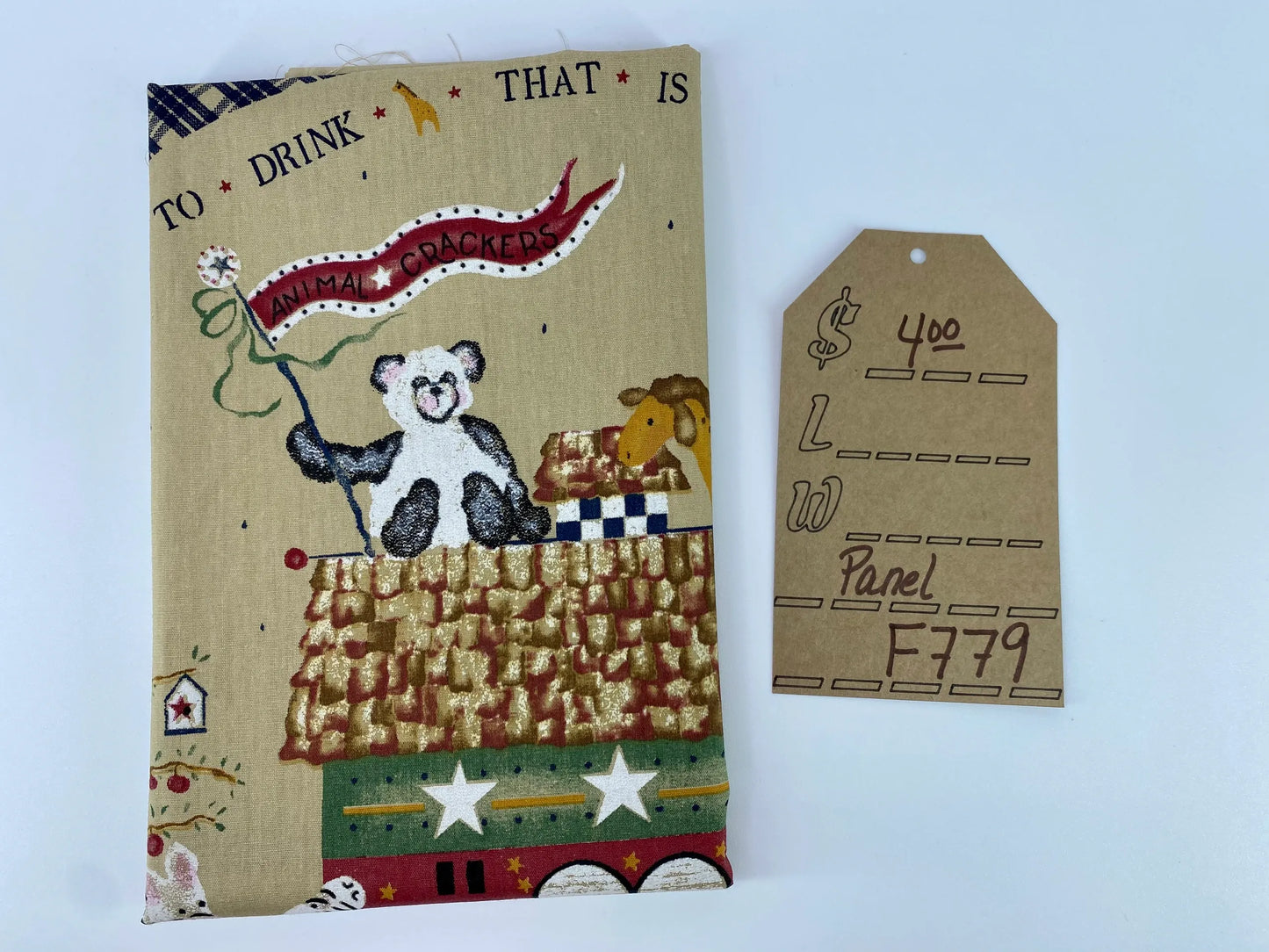Animal Crackers Vintage Fabric, DIY Baby's Room, Noah's Arc Theme